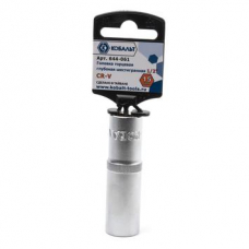 Головка торцевая глубокая КОБАЛЬТ 1/2", 15 мм, Cr-V (1 шт.) подвес