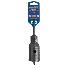 Коронка твердосплавная ПРАКТИКА  SDS+ ударная 45 (1шт.) клипса