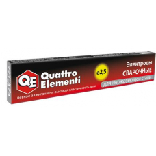 Электроды сварочные QUATTRO ELEMENTI нержавеющие, 2,5 мм, масса 0,9 кг