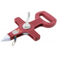 Рулетка землемерная, стальная лента, красный открытый пластиковый корпус 30 м КУРС 17763-КУРС