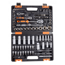Набор инструментов, 1/2", 1/4", CrV, в кейсе 108 предметов ВИХРЬ