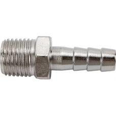 Штуцер Pegas елочка с наружной  резьбой 8mm резьба 1/4"