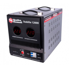 Стабилизатор напряжения QUATTRO ELEMENTI Stabilia 12000 (12000 ВА, 140-270 В, 20.5 кг, байпас)