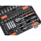 Набор инструментов, 1/4", CrV, пластиковый кейс 57 предметов ВИХРЬ