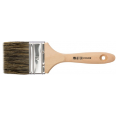 Кисть флейцевая 50% ПБT/50% черная натуральная щетина 70мм MASTER COLOR 30-0055