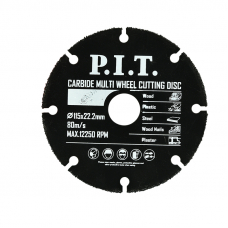 Диск отрезной по дереву для УШМ P.I.T. 115x22,2x1,2 мм 3T(ACTW07-0115)