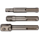 Адаптеры под головки с хвостовика SDS-PLUS 3шт FIT 57955-FIT