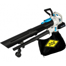 Воздуходув аккумуляторный DDE BlueTech VBB 2740 (обдув 270 м³/ч, скор., 52 м/с, всас-е 590 м³/ч, скор., 46 м/с, сборник, без ЗУ и АКБ), шт