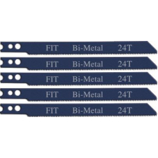 Полотна для электролобзика по металлу 75 мм Профи AU Bi-metal 5 шт 24 TPI IT 41130