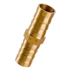 Штуцер Pegas двухсторонний елочка латунный 12/12mm