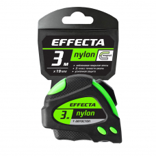 Рулетка Effecta Nylon  3м/19 мм с магнитом, автостопом, лентой нейлон